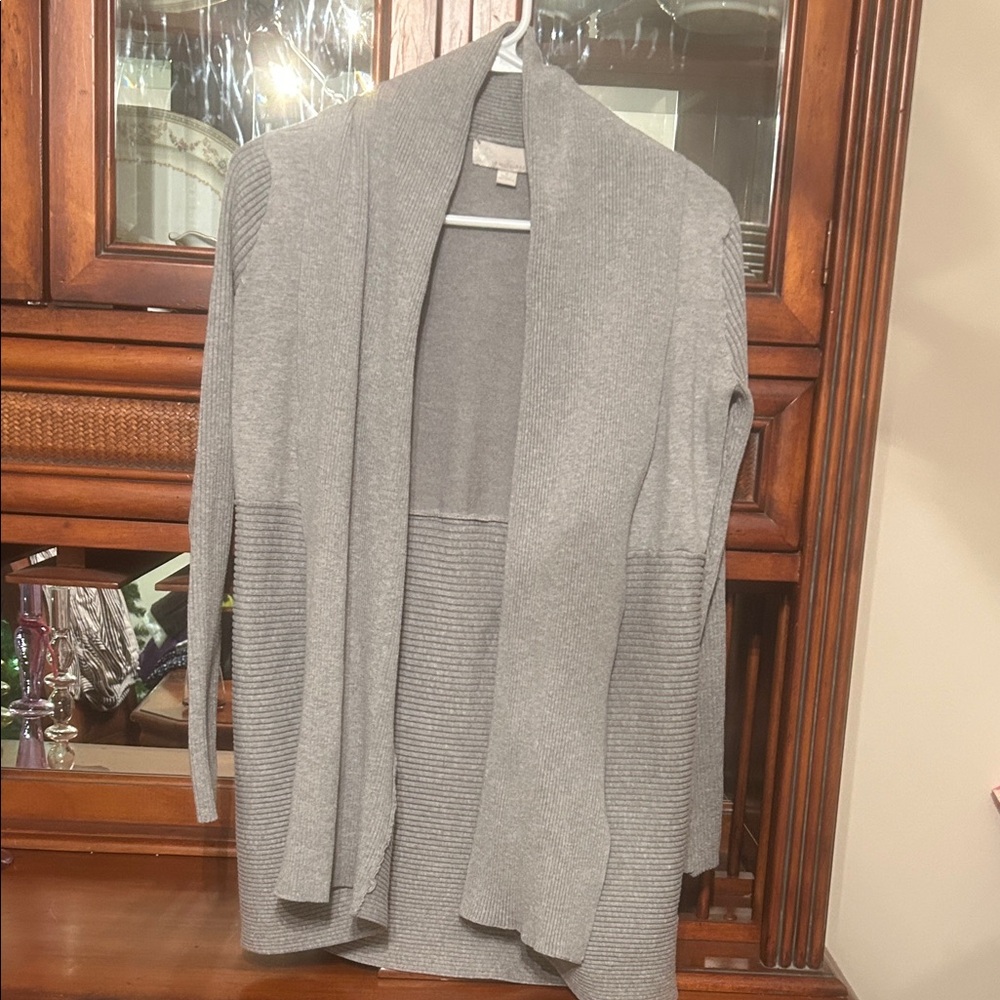 Emily Rose Elegant Gray Cardigan